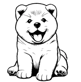 Akita illustration