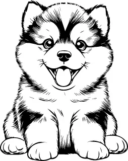Alaskan Klee Kai illustration