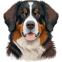 Bernese Mountain Dog illustration