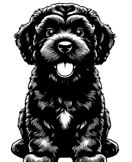 Black Russian Terrier illustration