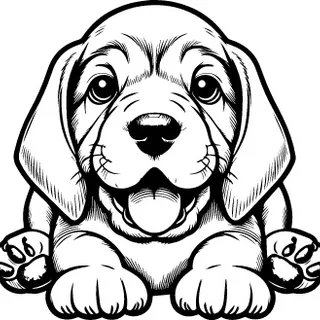 Bloodhound illustration