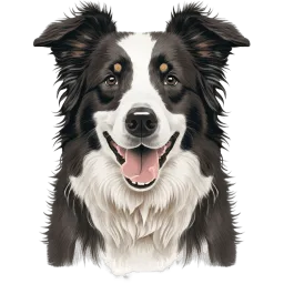 Border Collie illustration