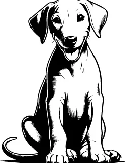 Ibizan Hound illustration
