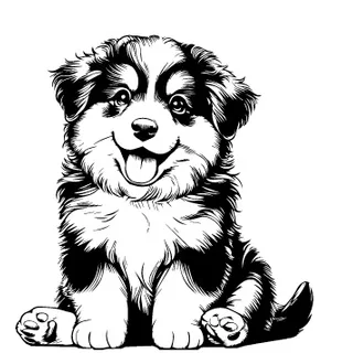 Miniature American Shepherd illustration