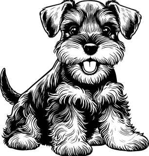 Miniature Schnauzer illustration