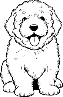 Old English Sheepdog illustration
