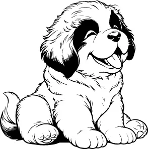 Saint Bernard illustration