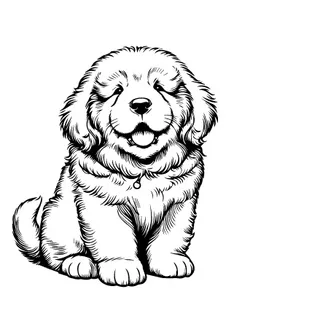Tibetan Mastiff illustration